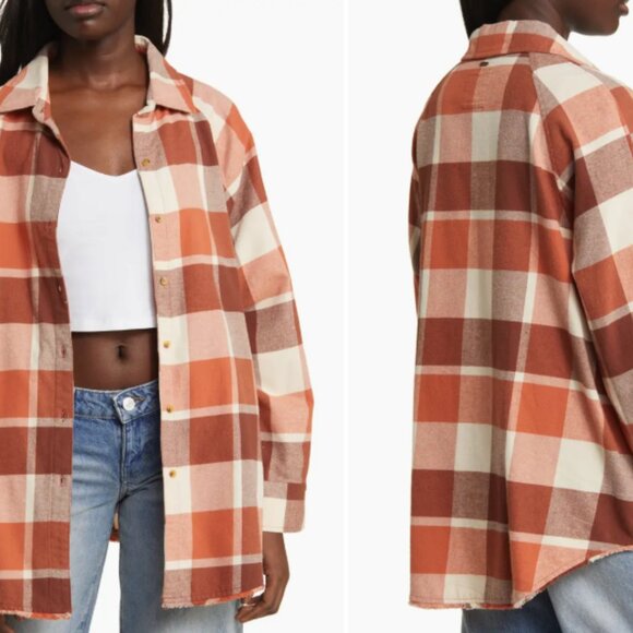 Rip Curl Pacific Dreams Cotton Flannel Shirt - Size Small - Picture 1 of 7